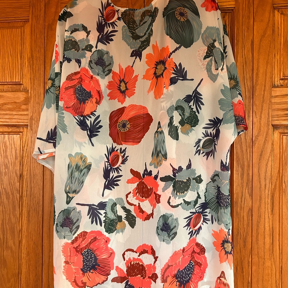 🆕🍓Floral Sheer Kimono/Coverup - Picture 7 of 7